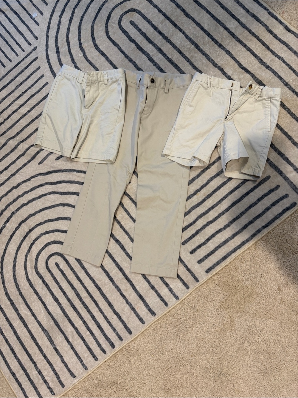 Vineyard Vines Boys size 5 Khaki shorts and Brooks Brothers Khaki pants size 6